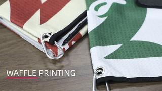 Полотенце для гольфа, вафельное, из микрофибры, быстросохнущее