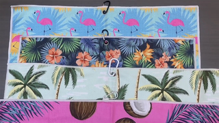 Полотенце для гольфа с принтом, быстросохнущая микрофибра