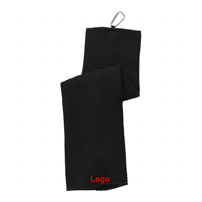 Изготовленный на заказ логотип вышивки полотенца гольфа Микрофибер 40кс60км с сумкой ОПП