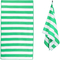Пляжные полотенца сублимации Microfibre зеленые и Striped белое