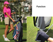Полотенце гольфа вафли логотипа кожи дружелюбное изготовленное на заказ с сумкой ОПП