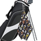 Напечатанное таможней полотенце для гольфа вафли Микрофибер логотипа с крюком и зажимом